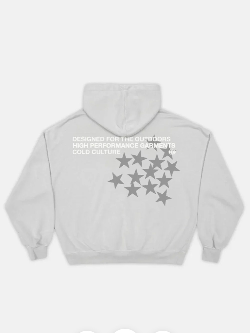 Cold Culture Astro Hoodie Gray Graphic Pullover Hoodie Size Small NWT